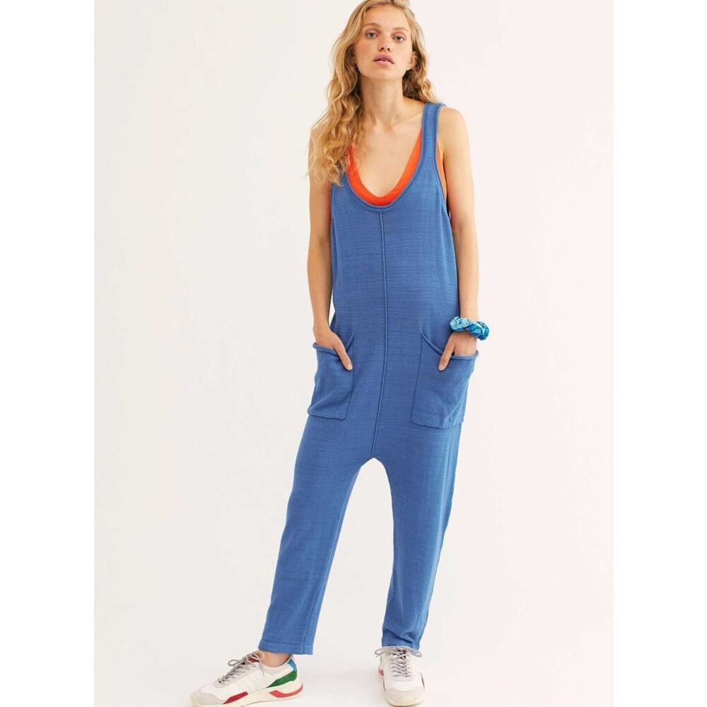 Free People Blue Jumpsuit